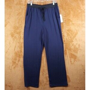 INK + IVY Sleepwear Mens Medium Navy Pull On Drawstring Pants Lounge Sleep PJs